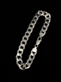 Conjunto Grumet 10mm corrente + pulseira - Prata 925 - loja online