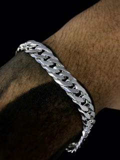 Conjunto Elo duplo 10mm corrente + pulseira - Prata 925 - comprar online