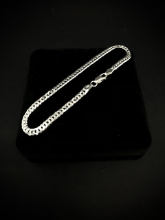 Pulseira Elo Duplo 5mm - Prata 925 na internet