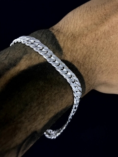 Conjunto Elo Duplo 8mm corrente + pulseira - Prata 925 - comprar online