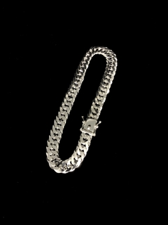 Conjunto Elo Duplo 8mm corrente + pulseira - Prata 925 na internet