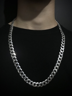 Corrente Grumet 70cm x 12mm - Prata 925 - Brandels Joias - Prata 925