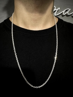 Imagem do Conjunto Tijolinho 4mm corrente + pulseira - Prata 925