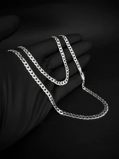 Corrente Grumet 70cm x 5mm - Prata 925 - loja online