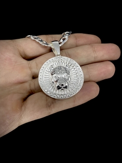 Pingente Pit Bull Medalha - Prata 925