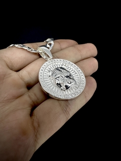 Pingente Pit Bull Medalha - Prata 925 - comprar online