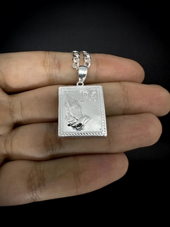 Pingente Fé Medalha P - Prata 925 - comprar online