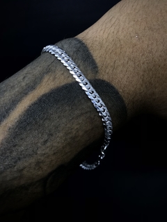 Pulseira Elo Duplo 6mm - Prata 925