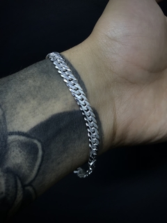 Pulseira Elo Duplo 7mm - Prata 925