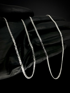 Corrente Grumet 70cm x 2mm - Prata 925