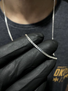 Corrente Grumet 70cm x 2mm - Prata 925 - loja online