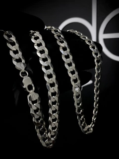 Conjunto Grumet 11mm corrente + pulseira - Prata 925 na internet