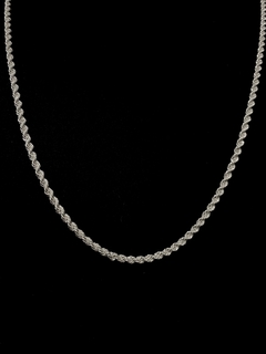 Corrente Baiano 70cm x 3mm fecho canhão- Prata 925 na internet