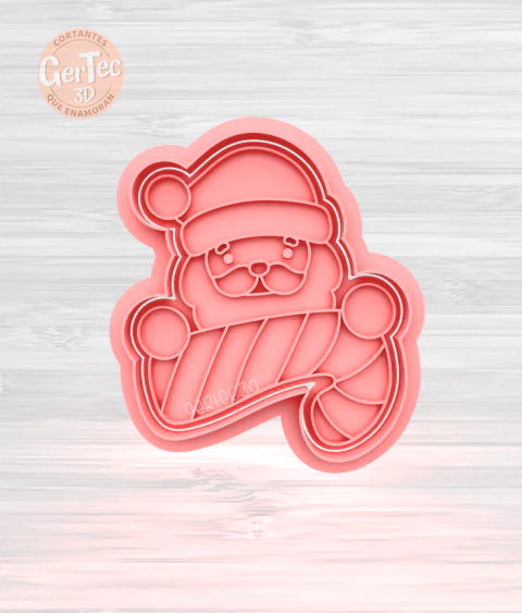 PAPÁ NOEL CANDY Cortante + Stamp