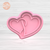 CORAZONES ENLAZADOS Cortante + Stamp