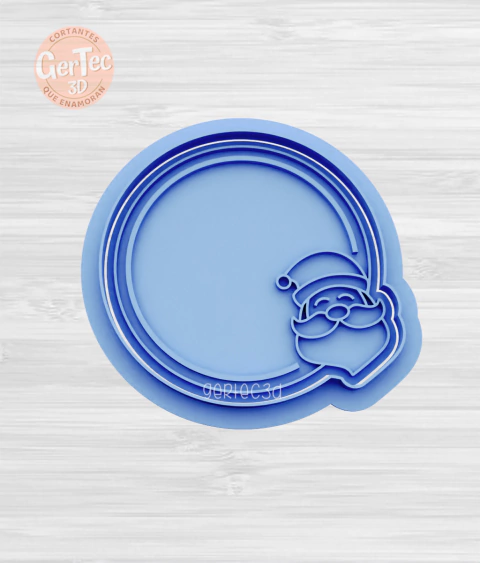 PAPÁ NOEL MARCO CIRCULAR Cortante + Stamp - comprar online