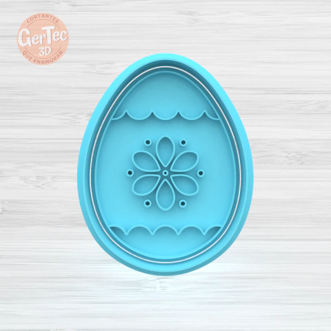 HUEVO DE PASCUA (D16) Cortante + Stamp