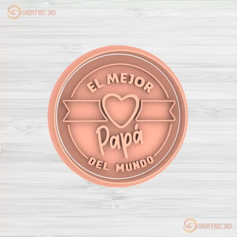 EL MEJOR PAPÁ DEL MUNDO Cortante + Stamp