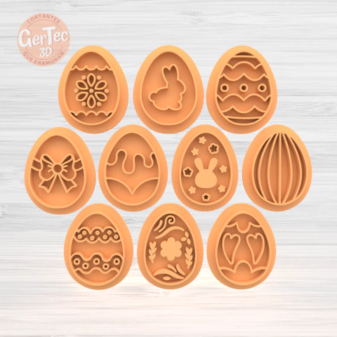 MINI SELLOS HUEVOS DE PASCUA x10 u.