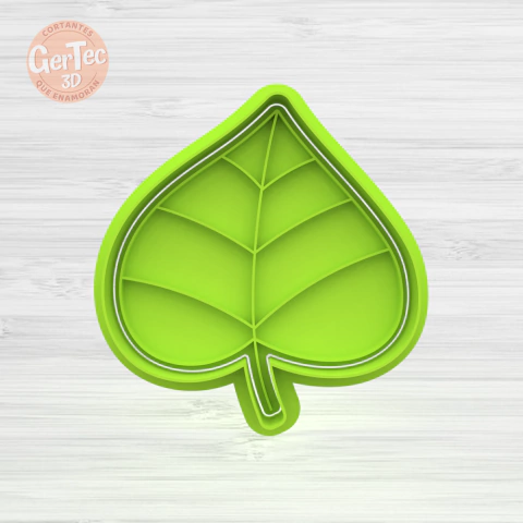 HOJA TROPICAL (D2) Cortante + Stamp