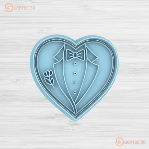 ESMOQUIN CORAZÓN Cortante + Stamp