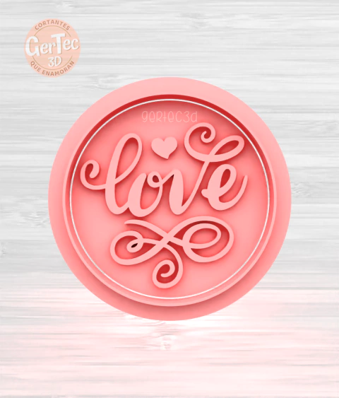 "LOVE" STAMP D5 (Cortante Opcional)
