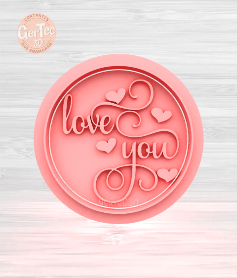 "LOVE YOU" STAMP (Cortante Opcional)