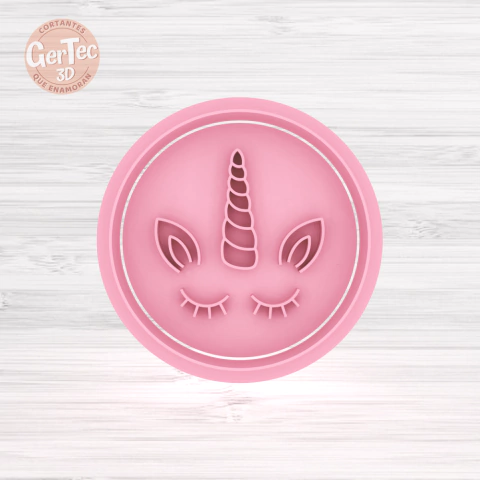 CARITA UNICORNIO CIRCULAR Cortante / Stamp