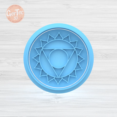 CHAKRA 5 "GARGANTA" STAMP (Cortante Opcional)