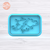 ISLAS MALVINAS RECTANGULAR Cortante + Stamp