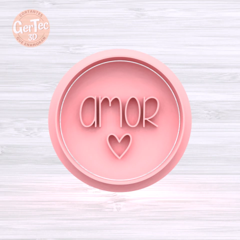 "AMOR" STAMP (Cortante Opcional)