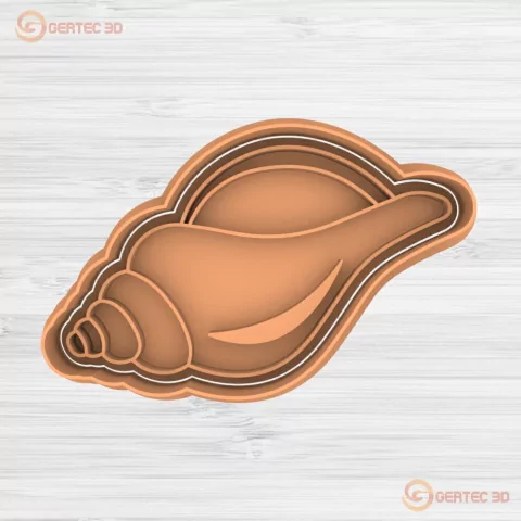 CARACOL MARINO Cortante + Stamp