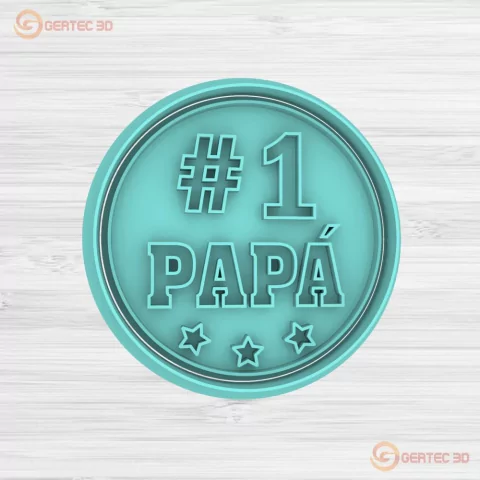 #1 PAPÁ Cortante + Stamp