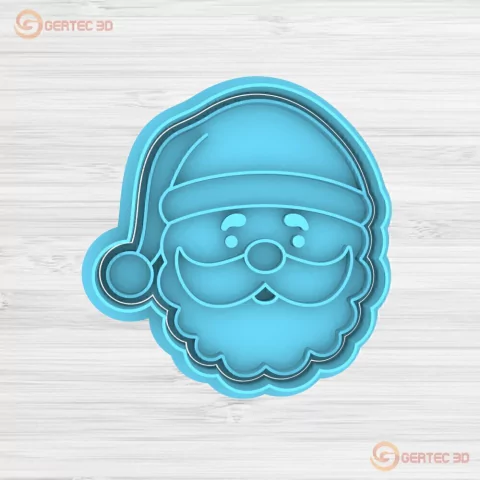 CARA PAPÁ NOEL Cortante + Stamp