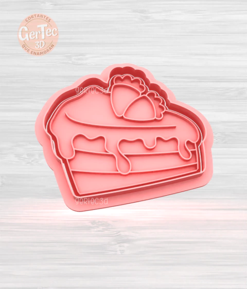 PORCIÓN DE TORTA Cortante + Stamp