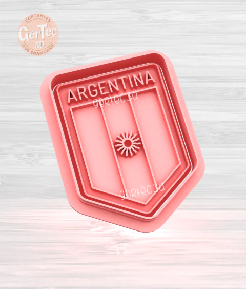 BANDERÍN ARGENTINA Cortante + Stamp