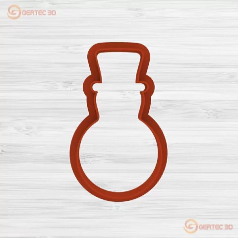 MUÑECO NIEVE CON SOMBRERO Cortante