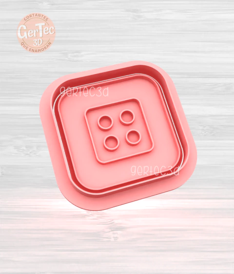 BOTÓN CUADRADO Cortante + Stamp