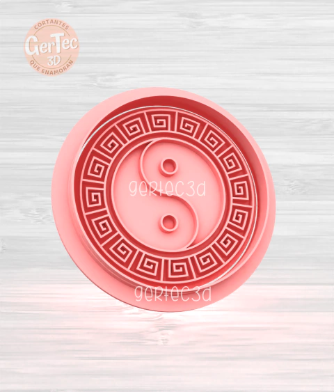 YIN Y YANG STAMP D4 (Cortante Opcional)