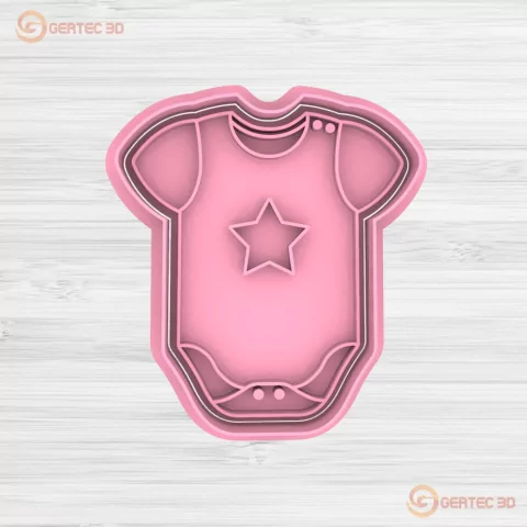 BODY BEBÉ CON ESTRELLA Cortante + Stamp