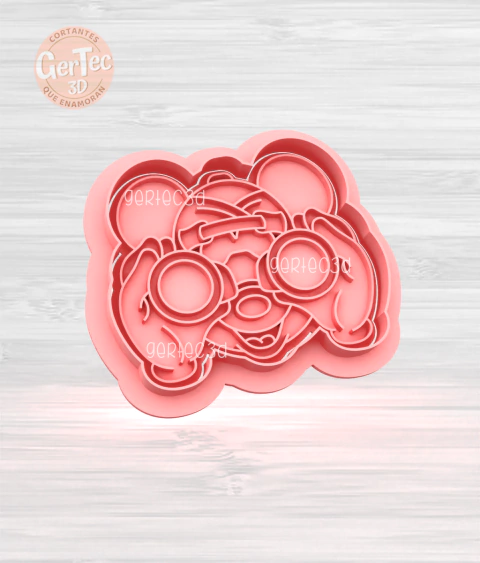 MICKEY SAFARI BINOCULARES Cortante + Stamp