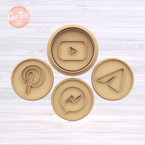 SET REDES SOCIALES STAMP (D1) Cortante Opcional
