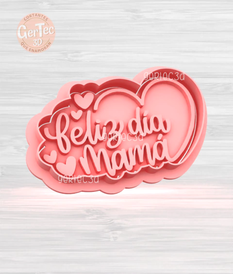 FELIZ DÍA MAMÁ (D4) Cortante + Stamp