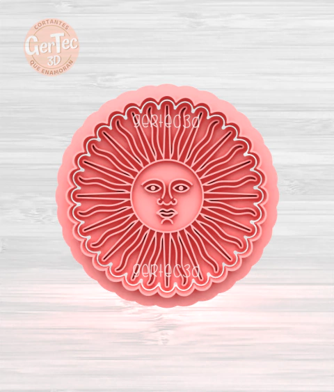 SOL DE MAYO ARGENTINA Cortante + Stamp