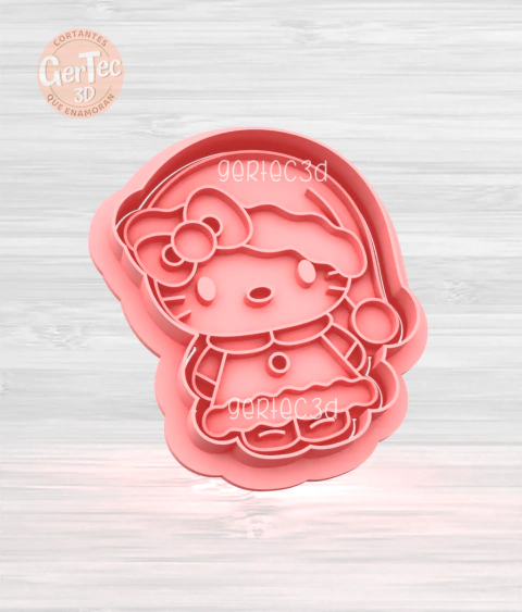 KITTY NAVIDAD (D2) Cortante + Stamp