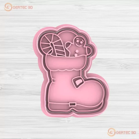 BOTA NAVIDEÑA Cortante + Stamp