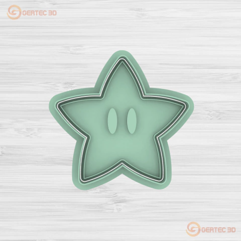 ESTRELLA MARIO BROS Cortante + Stamp