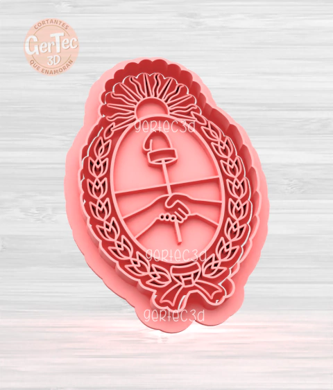 ESCUDO NACIONAL ARGENTINO Cortante + Stamp - comprar online