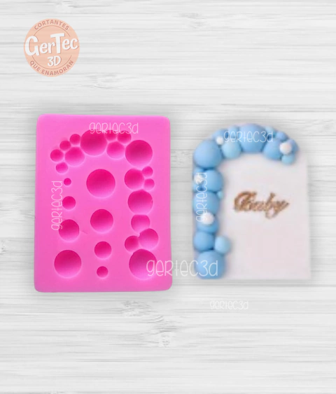 MOLDE SILICONA MARCO DE BURBUJAS