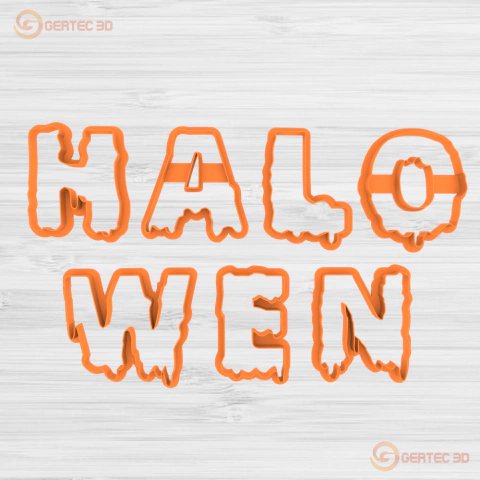 SET LETRAS "HALLOWEEN" x7 u. Cortantes
